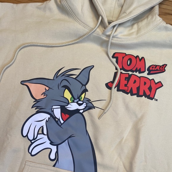 Tom & Jerry Double Sided Graphic Hoodie New Withou - Picture 3 of 6